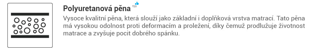 Dětská pěnová matrace Andrea 10